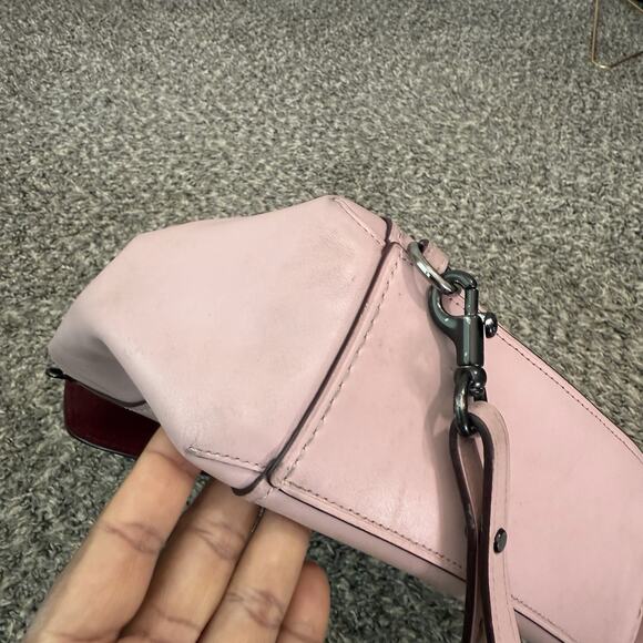 Coach Parker Pink Leather Backpack Turn Lock READ - Picture 7 of 16